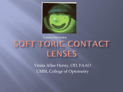 Vinita Allee Henry, OD, FAAO UMSL College of Optometry Courtesy Pat Caroline