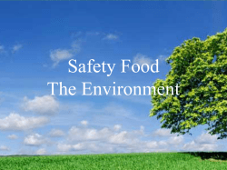 Safety Food The Environment