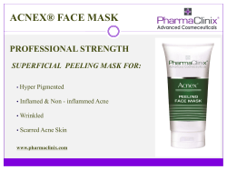ACNEX® FACE MASK PROFESSIONAL STRENGTH SUPERFICIAL  PEELING MASK FOR: Hyper Pigmented