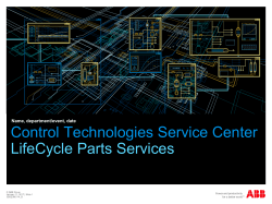 Awesome lvl1 picture Control Technologies Service Center LifeCycle Parts Services Name, department/event, date