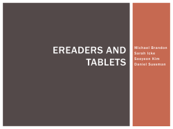 EREADERS AND TABLETS Michael Brandon Sarah  Icke