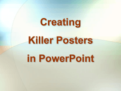 Creating Killer Posters in PowerPoint