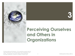3 Perceiving Ourselves and Others in Organizations