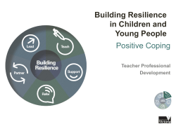 Positive Coping Building Resilience in Children and Young People