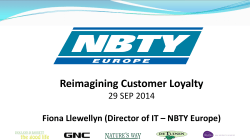 Reimagining Customer Loyalty 29 SEP 2014 Click to add text