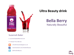 Bella Berry Ultra Beauty drink Naturally Beautiful Suzannah Baker