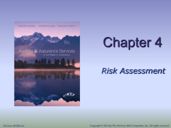 Chapter 4 Risk Assessment McGraw-Hill/Irwin