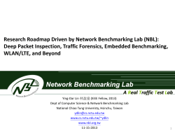Research Roadmap Driven by Network Benchmarking Lab (NBL):