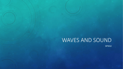 WAVES AND SOUND SPH3U
