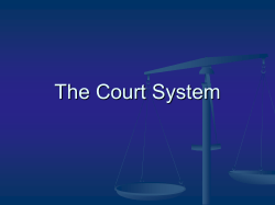 The Court System