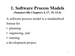 1. Software Process Models
