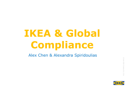 IKEA &amp; Global Compliance growing Alex Chen &amp; Alexandra Spiridoulias