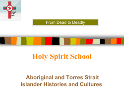 Holy Spirit School Aboriginal and Torres Strait Islander Histories and Cultures