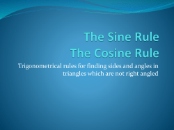 5 Sine Cosine Rule Powerpoint