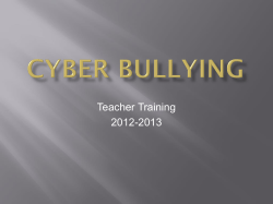Teacher Training 2012-2013