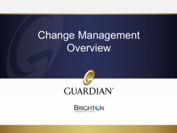 Change Management Overview