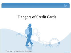 Dangers of Credit Cards Created by Alexander Antipov