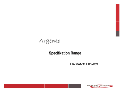 Argento Specification Range Da’Vanti Homes