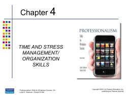 4 Chapter TIME AND STRESS MANAGEMENT/