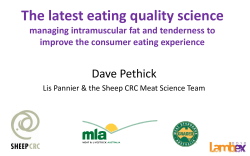 The latest eating quality science Dave Pethick improve the consumer eating experience