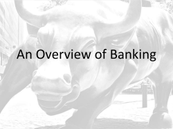 An Overview of Banking