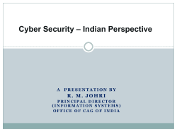 – Indian Perspective Cyber Security