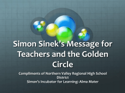 Simon Sinek’s Message for Teachers and the Golden Circle