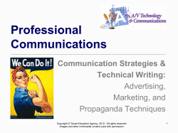 Professional Communications Communication Strategies &amp; Technical Writing:
