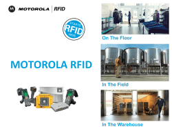 MOTOROLA RFID On The Floor In The Field In The Warehouse
