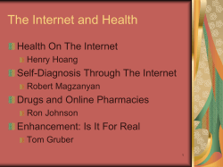 The Internet and Health