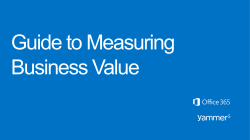 Guide to Measuring Business Value