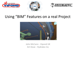 Using “BIM” Features on a real Project