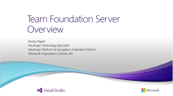 Team Foundation Server Overview
