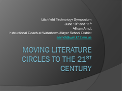 Litchfield Technology Symposium June 10 and 11 Allison Arndt