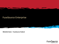 FuseSource Enterprise Michelle Davis – FuseSource Federal 1