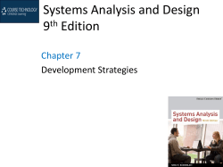 Systems Analysis and Design 9 Edition Chapter 7