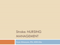 Focus on Stroke: Nursing Management