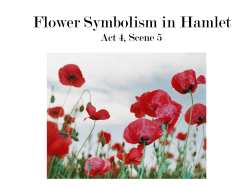 Flower Symbolism in Hamlet Act 4, Scene 5
