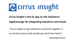 Cirrus Insight is the #1 app on the Salesforce