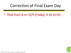 Correction of Final Exam Day 2 - 1