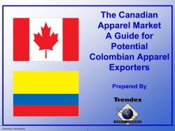 The Canadian Apparel Market A Guide for Potential