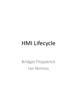 HMI Lifecycle Bridget Fitzpatrick Ian Nimmo