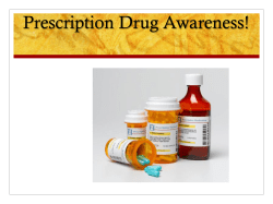 Prescription Drug Awareness!