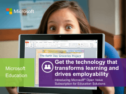 Get the technology that transforms learning and drives employability Microsoft