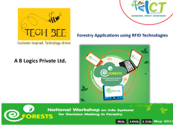 . A B Logics Private Ltd Forestry Applications using RFID Technologies