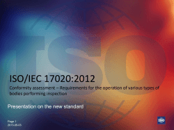 ISO/IEC 17020:2012