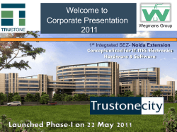 22 2011 Welcome to Corporate Presentation