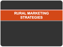 rural marketing strategies