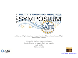 Aviation and Flight Educators: Perspectives from Master Instructors and Flight