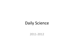Daily Science 2011-2012